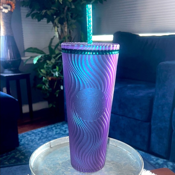 black and blue starbucks cup Starbucks Black Siren White Ceramic Tumbler-2017 main image 1